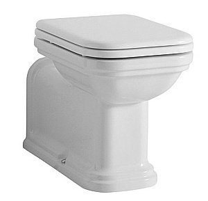 Унитаз приставной Kerasan Waldorf Prolungato 4116 Белый/хром купить в интернет-магазине Sanbest