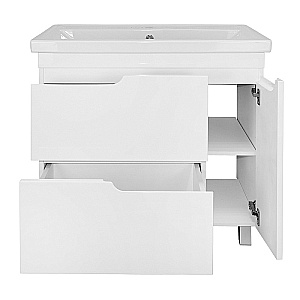 Тумба с раковиной Azario KANTRI 80/2 Н CS00097254 белая для ванной в интернет-магазине Sanbest