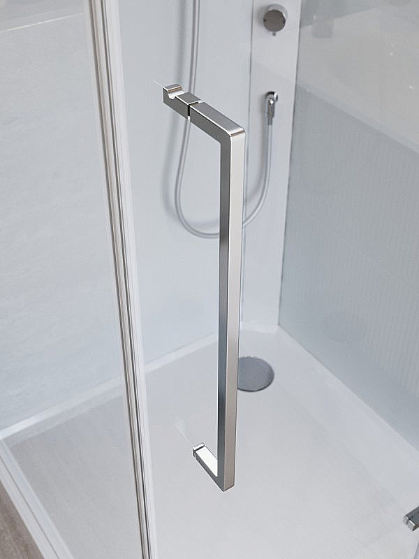 Душевая кабина BelBagno UNO-CAB-A-1 90x90 стекло прозрачное/профиль хром купить в интернет-магазине Sanbest