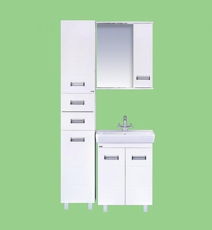 Пенал Misty Селена 35 белый для ванной в интернет-магазине сантехники Sanbest