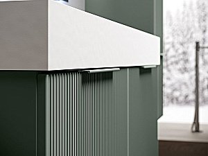 Тумба с раковиной Cezares Premium Plisse 121х45 Grigio nuvola для ванной в интернет-магазине Sanbest