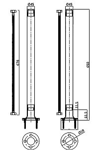Смеситель для ванны Burlington Guild GU422DC напольный, хром купить в интернет-магазине сантехники Sanbest