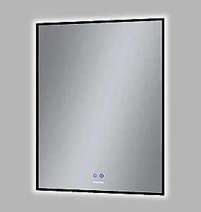 Зеркало Grossman Pragma-норма Black 70x80 1870802 черное в ванную от интернет-магазине сантехники Sanbest