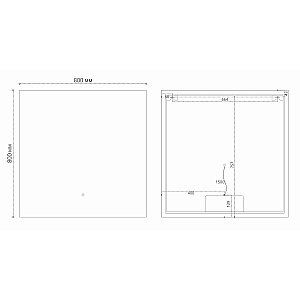 Зеркало Grossman PRAGMA-норма 80 в ванную от интернет-магазине сантехники Sanbest