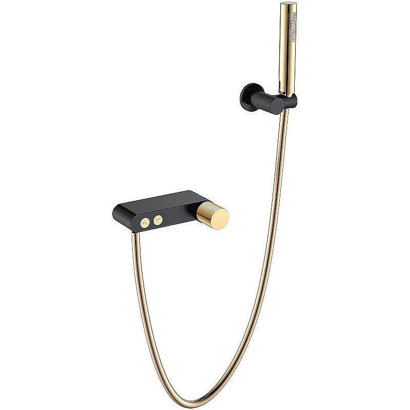 Смеситель для душа Boheme Stick 123-BG.2 черный/золото купить в интернет-магазине сантехники Sanbest