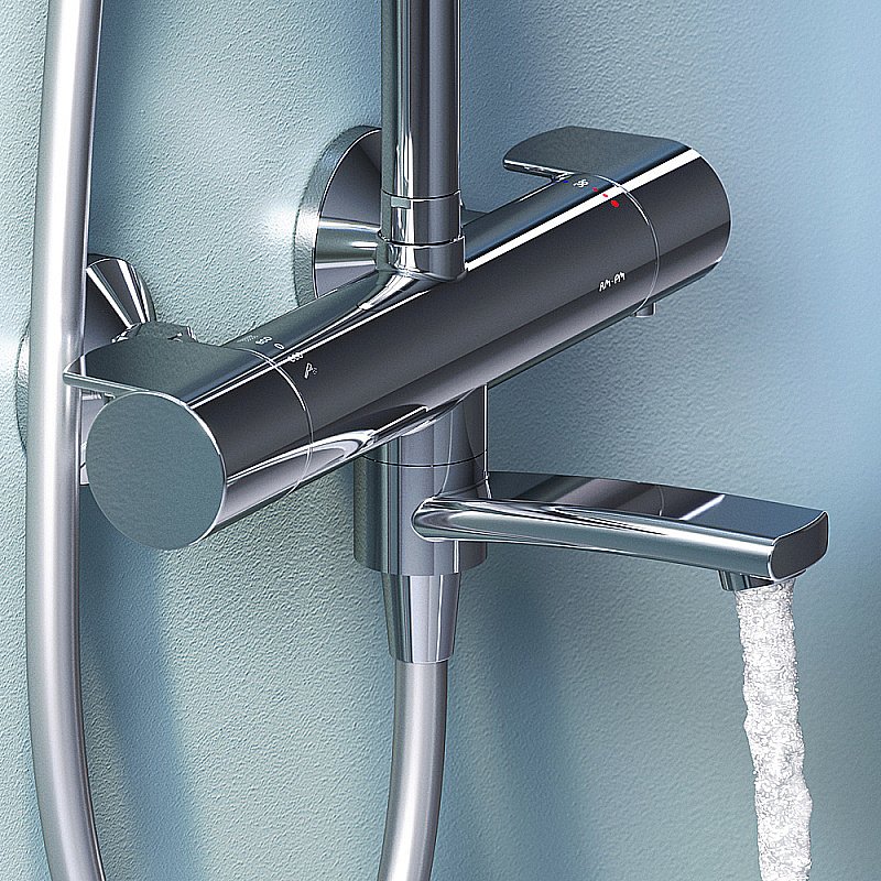 Душевая система AM.PM X-Joy F0785A500 хром купить в интернет-магазине сантехники Sanbest
