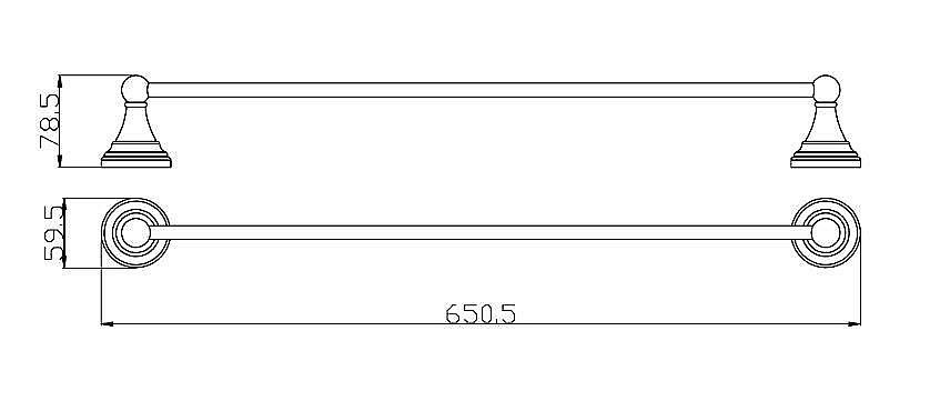Полотенцедержатель Rav-Slezak MORAVA MKA0701/65CMAT купить в интернет-магазине сантехники Sanbest