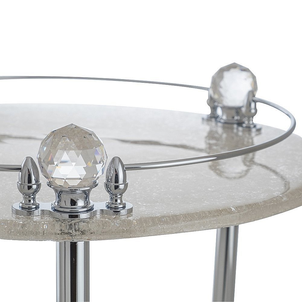 Столик Migliore Cristalia ML.CRS-60.249.CR хром/Swarovski купить в интернет-магазине сантехники Sanbest