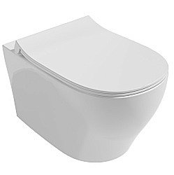 Унитаз подвесной Isvea Soluzione II 10MY02002SV белый, безободковый купить в интернет-магазине Sanbest