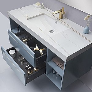 Тумба с раковиной Orans BC-1129 120 Matt Sky Blue для ванной в интернет-магазине Sanbest