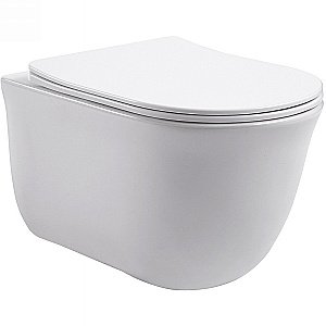 Унитаз подвесной Aquatek Классик AQ1111-00 белый, с крышкой микролифт, безободковый купить в интернет-магазине Sanbest