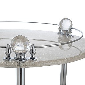 Столик Migliore Cristalia ML.CRS-60.249.CR хром/Swarovski купить в интернет-магазине сантехники Sanbest