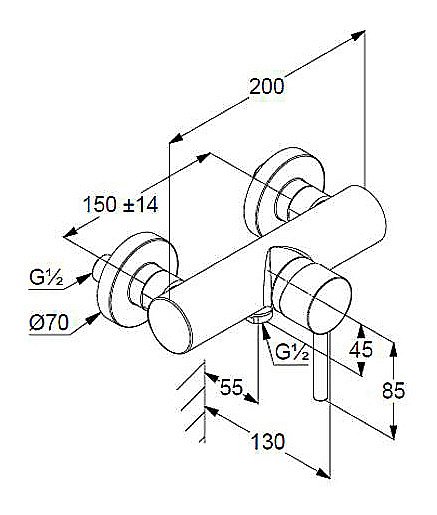 Смеситель для душа Kludi BOZZ 3883153765 белый матовый купить в интернет-магазине сантехники Sanbest