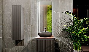 Зеркало Jorno Strong 57 Str.02.57/P/A белое в ванную от интернет-магазине сантехники Sanbest