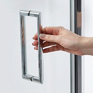 Душевой уголок WasserKRAFT Weser 78F18 100х90 стекло прозрачное/профиль серебро купить в интернет-магазине Sanbest