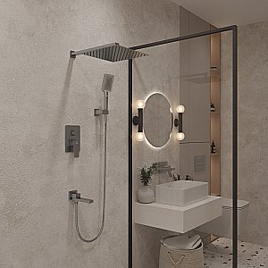 Душевая система Oliveeka D OL-939003-BN никель брашированный купить в интернет-магазине сантехники Sanbest