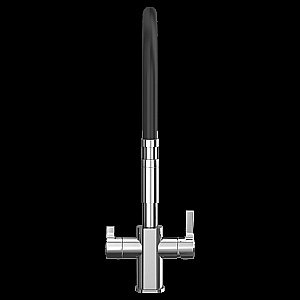 Смеситель для кухни Elghansa 56F5511 хром/черный купить в интернет-магазине сантехники Sanbest