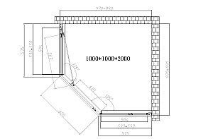 Душевой уголок Vincea SHOW VSP1-4SH100CLB 100x100 стекло прозрачное/профиль черный купить в интернет-магазине Sanbest