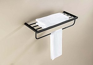 Полка Aquatek Лира AQ4415MB 60 черный матовый купить в интернет-магазине сантехники Sanbest