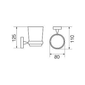 Стакан Veragio Stanford VR.STD-7740.BR купить в интернет-магазине сантехники Sanbest