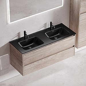 Тумба с раковиной Sancos Libra 120 LB120-2EG дуб галифакс натуральный для ванной в интернет-магазине Sanbest