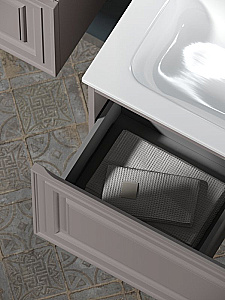 Тумба с раковиной Sancos Very VR80SM 80 Doha Soft/раковина капучино матовый для ванной в интернет-магазине Sanbest