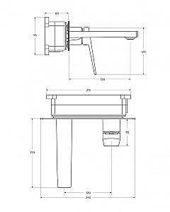 Смеситель для раковины BelBagno ARDENTE-BLVM-CRM-W0 хром купить в интернет-магазине сантехники Sanbest