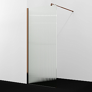 Душевое ограждение WasserKRAFT Rur 30W46RG-FL 110 профиль розовое золото/стекло рифленое купить в интернет-магазине Sanbest