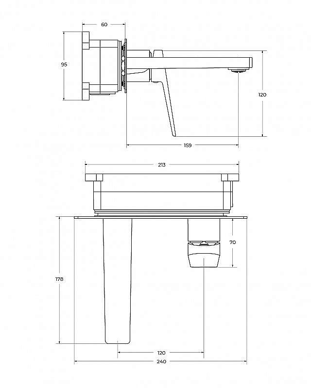 Смеситель для раковины BelBagno ARDENTE-BLVM-CRM-W0 хром купить в интернет-магазине сантехники Sanbest