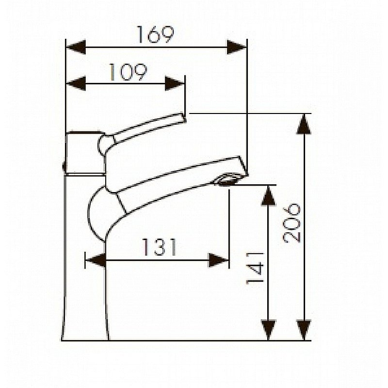 Смеситель для раковины Kaiser Stick 49111 купить в интернет-магазине сантехники Sanbest