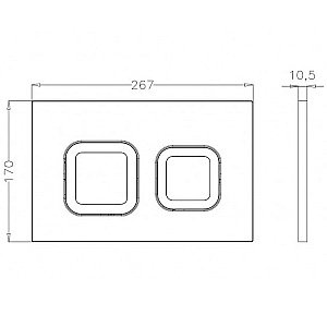 Инсталляция для унитаза Pestan Sava Fix Slim SET40006473 кнопка глянцевый хром купить в интернет-магазине сантехники Sanbest