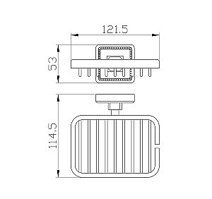 Мыльница с держателем WONZON & WOGHAND ROMA WW-7224 бронза купить в интернет-магазине сантехники Sanbest