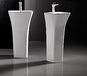 Напольная раковина CeruttiSpa Luca 45 CT7283 белая купить в интернет-магазине Sanbest