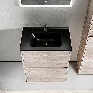 Тумба с раковиной Sancos Libra Floor 70 LB70FEG дуб галифакс натуральный для ванной в интернет-магазине Sanbest