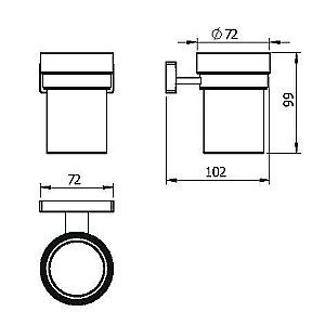 Стакан Langberger Alster 10911A купить в интернет-магазине сантехники Sanbest