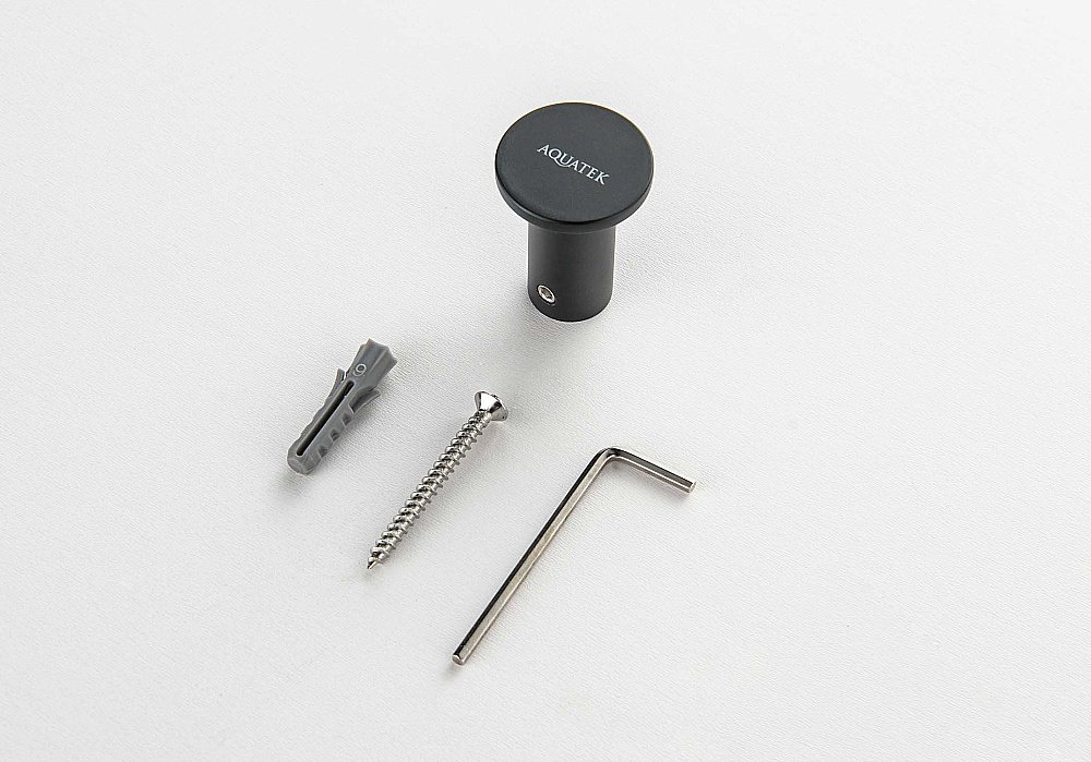 Крючок Aquatek Лира AQ4401MB черный матовый купить в интернет-магазине сантехники Sanbest