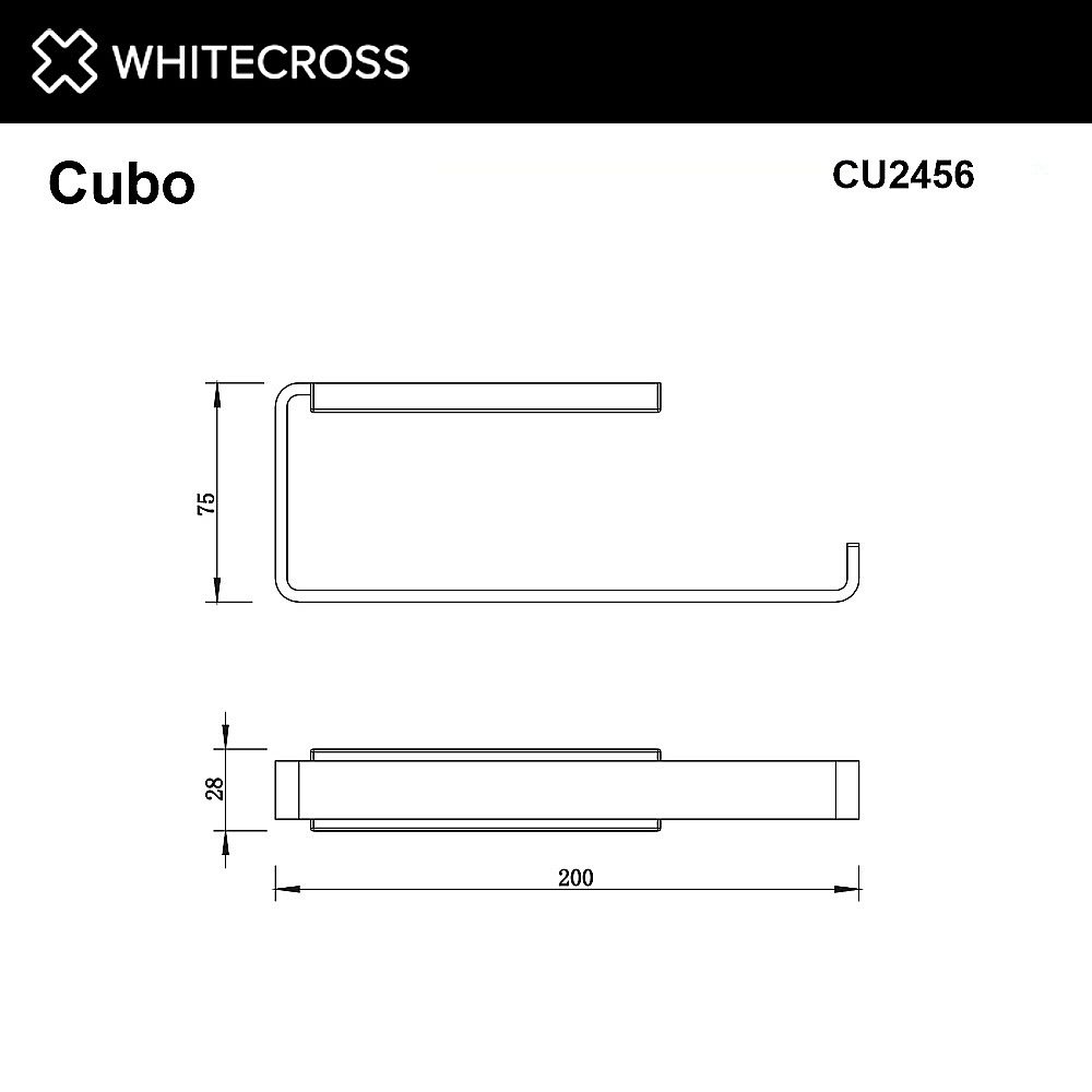 Полотенцедержатель WhiteCross Cubo CU2456CR хром купить в интернет-магазине сантехники Sanbest