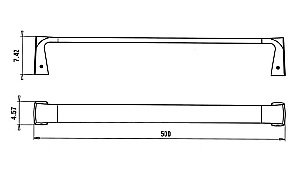 Полотенцедержатель PAINI Lady 89CR002 50 хром купить в интернет-магазине сантехники Sanbest