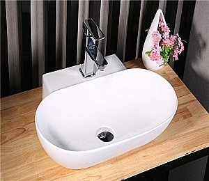 Раковина Ceramalux N 57 9234 белая купить в интернет-магазине Sanbest