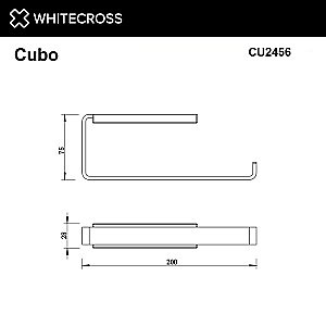 Полотенцедержатель WhiteCross Cubo CU2456CR хром купить в интернет-магазине сантехники Sanbest