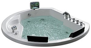 Ванна акриловая Gemy Built-in G9053 O 185х162 белая с гидромассажем купить в интернет-магазине Sanbest