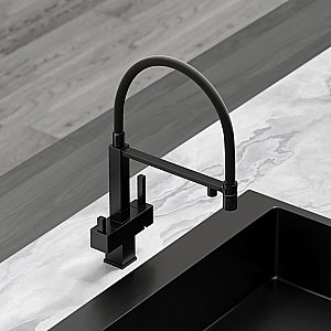 Смеситель для кухни Sancos Moro SC4006MB черный матовый купить в интернет-магазине сантехники Sanbest