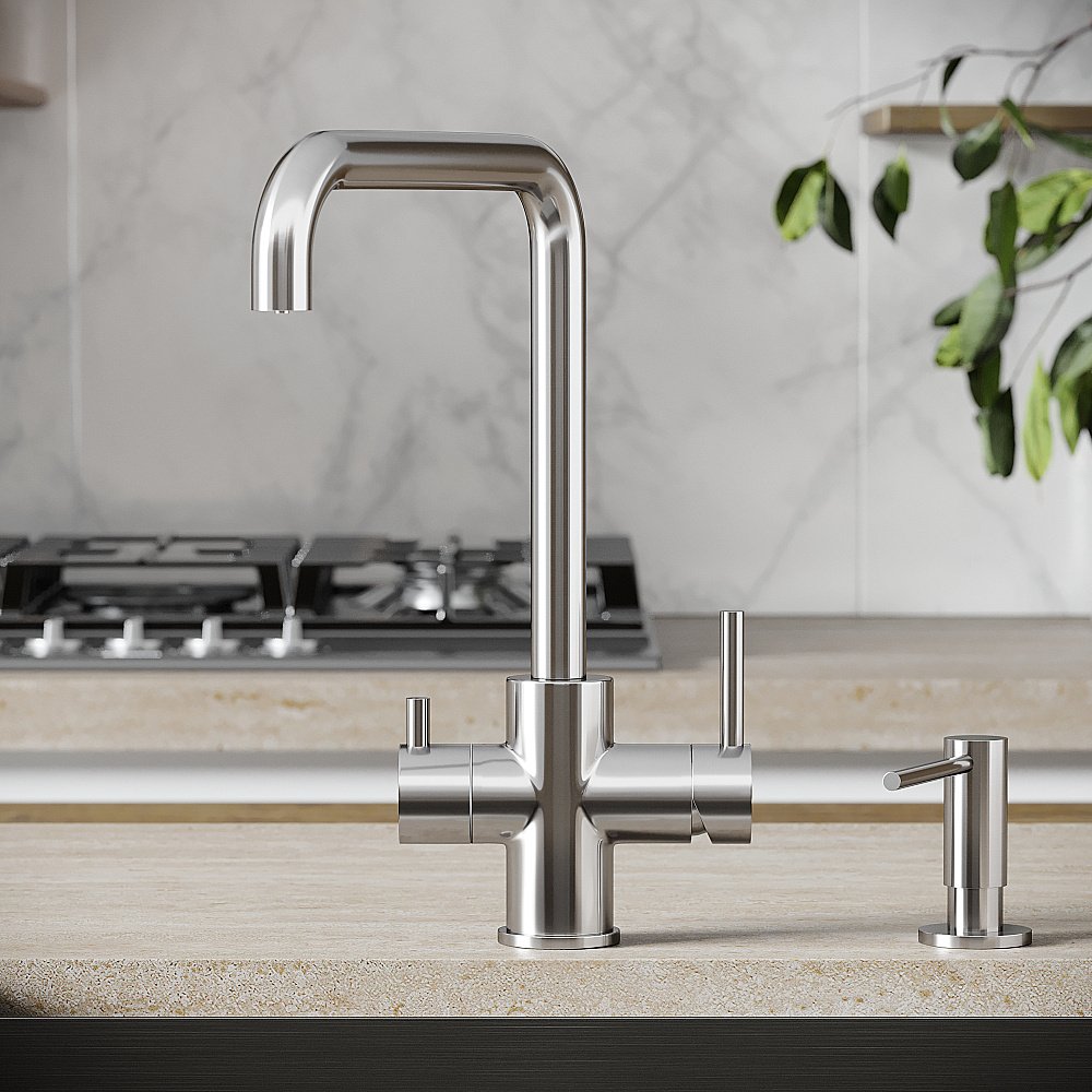 Смеситель для кухни Sancos Vela SC4013BN брашированный никель купить в интернет-магазине сантехники Sanbest