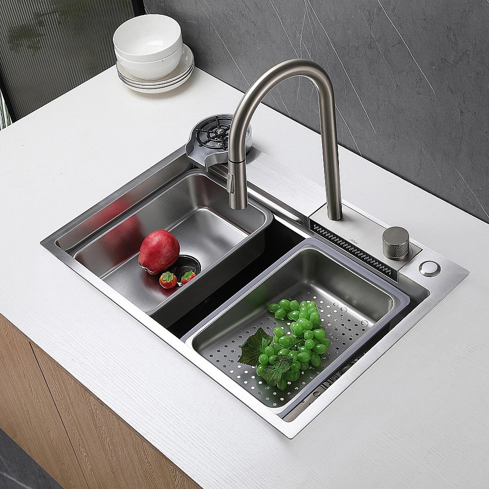 Смеситель для кухни ABBER Wasser Kreis AF8114SP сатин купить в интернет-магазине сантехники Sanbest