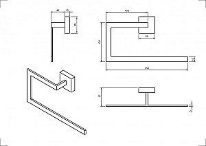 Держатель для туалетной бумаги Cezares PRIZMA-RN-NOP черный матовый купить в интернет-магазине сантехники Sanbest