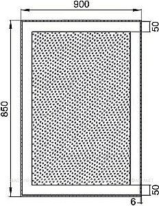 Зеркало LED Aquanet Алассио 249346 90x85 в ванную от интернет-магазине сантехники Sanbest