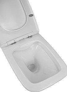 Унитаз подвесной Loranto TALAS AZ-87268 безoбодковый, с сиденьем микролифт, белый купить в интернет-магазине Sanbest