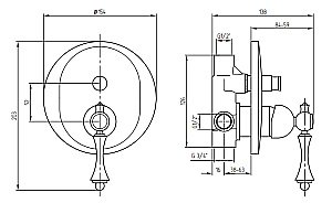 Смеситель для душа Migliore Bomond NEW 26892 золото купить в интернет-магазине сантехники Sanbest
