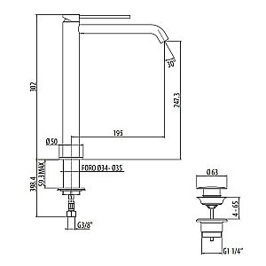 Смеситель для биде Gattoni Circle Two 9150/91NO купить в интернет-магазине сантехники Sanbest