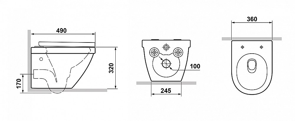 Унитаз подвесной Laguraty 9317-2 безободковый, с крышкой микролифт купить в интернет-магазине Sanbest